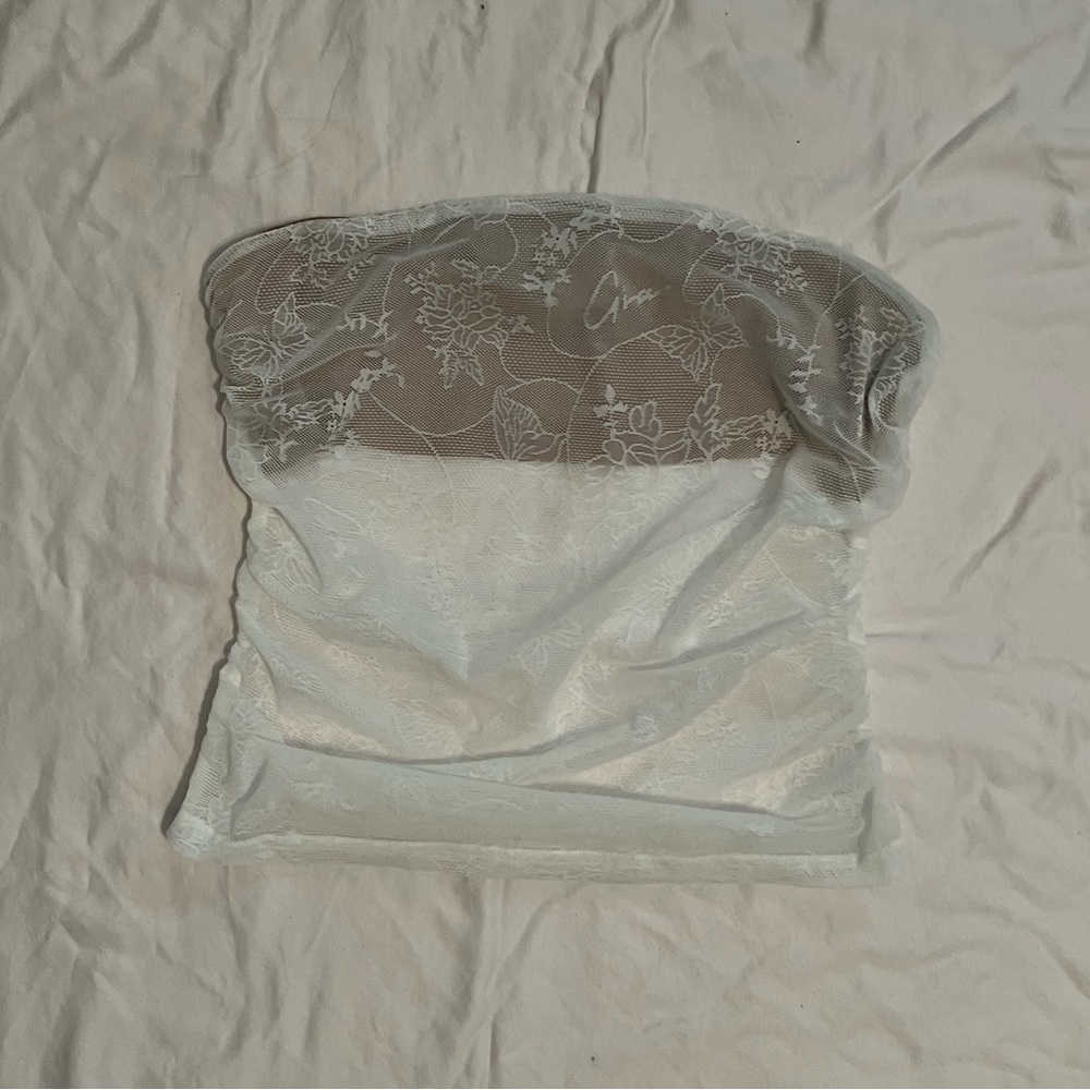 I.AM.GIA Butterfly lace tube top NWOT